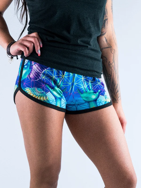 Power and Peace Women's Retro Shorts