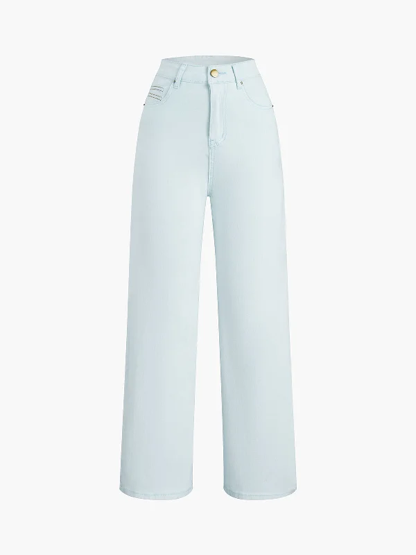 BerryBetty - Light Blue Denim Straight Leg Jeans