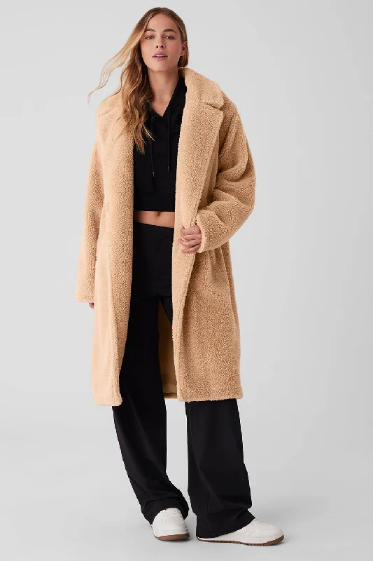 Oversized Sherpa Trench - Camel