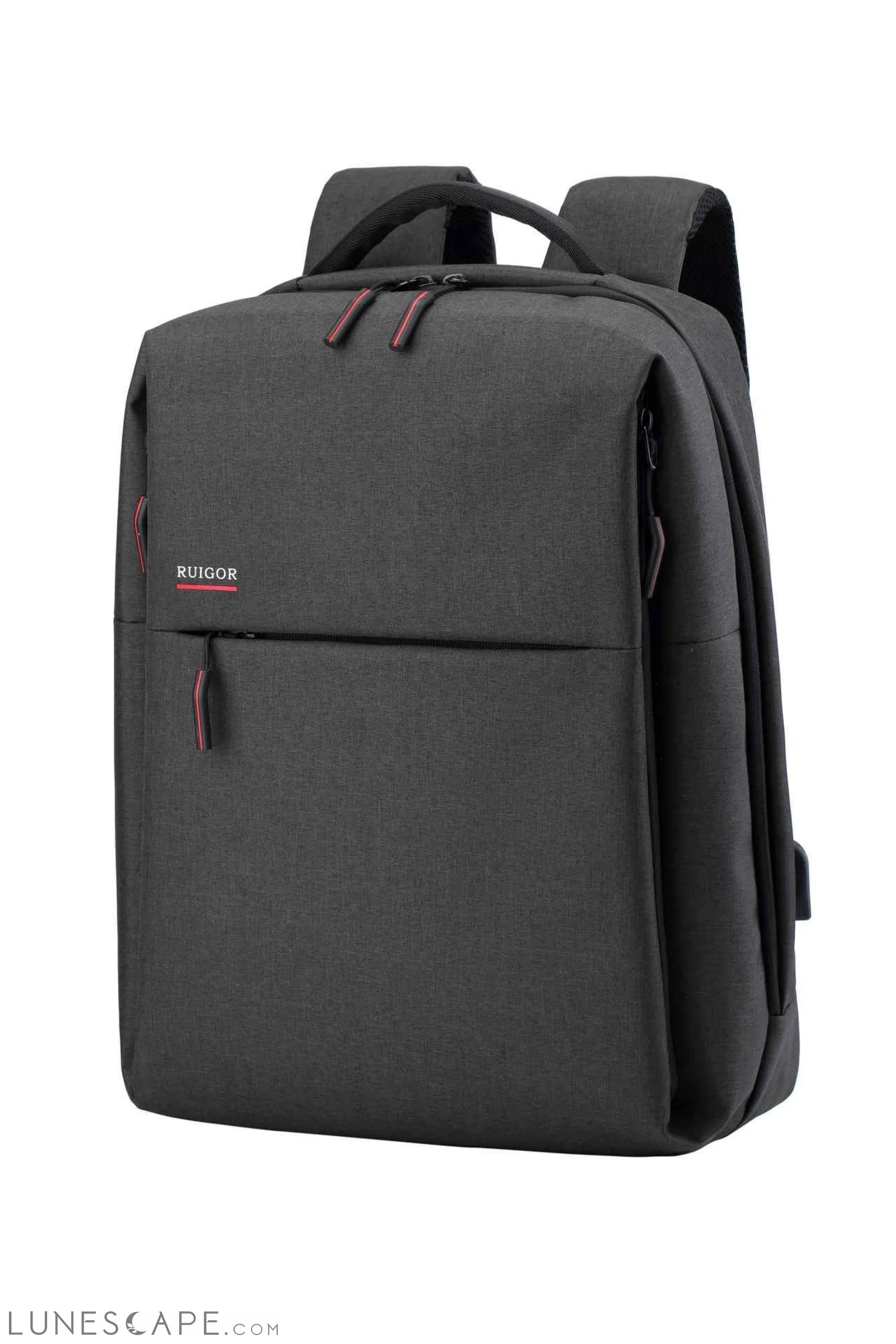 Compartmentalized Laptop Backpack (Dark Grey) - RUIGOR