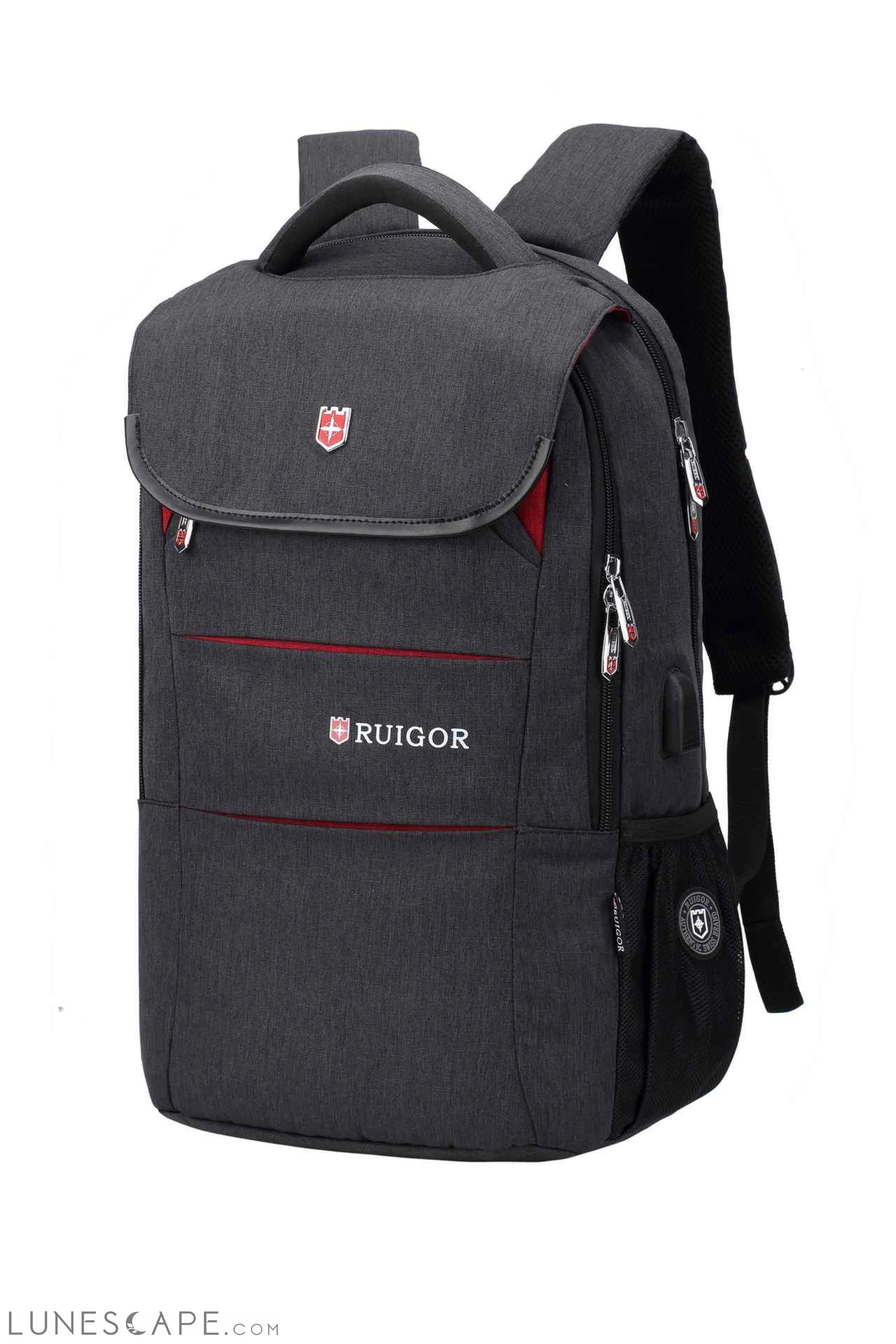 Organizer Laptop Backpack (Dark Grey) - RUIGOR