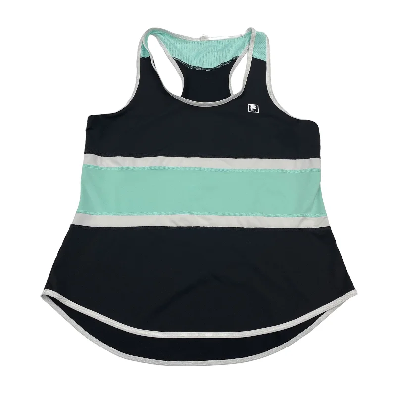 BLACK ATHLETIC TANK TOP by FILA Size:L