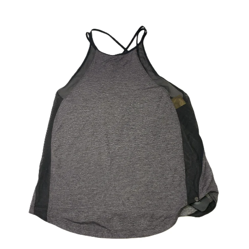 Black & Grey  Athletic Tank Top By Lululemon  Size: S