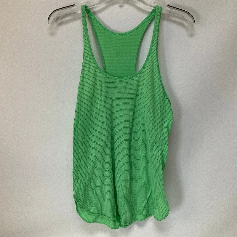 Green Athletic Tank Top Lululemon, Size 4