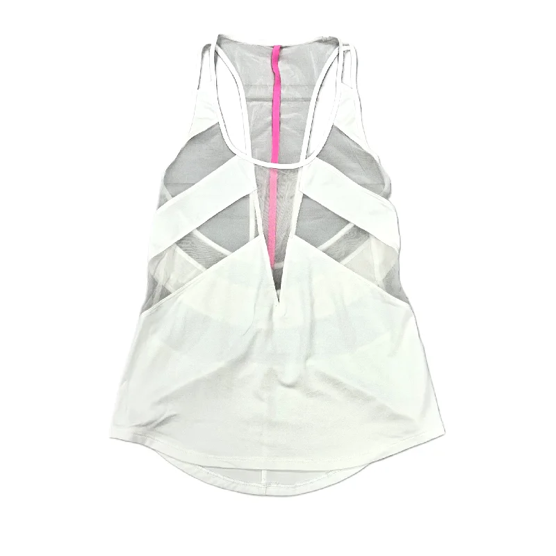 Pink & White Athletic Tank Top By Lululemon, Size: S