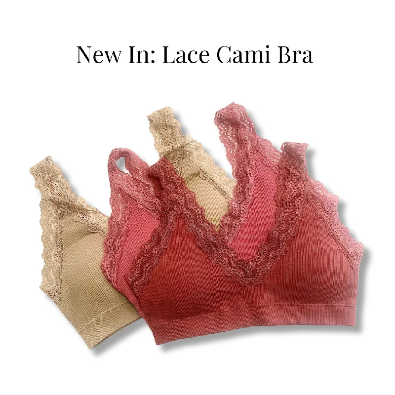 Lace Trim Cami Bra