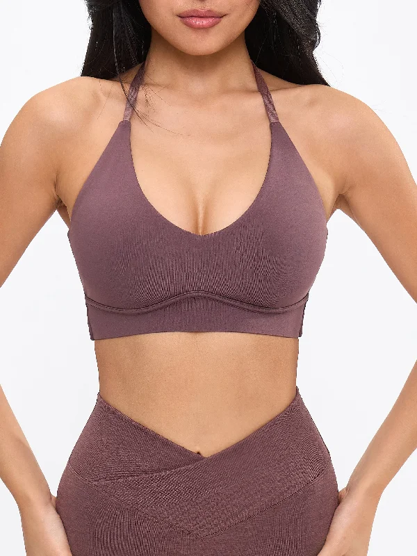 Sultry Sports Bra - Mocha Berry