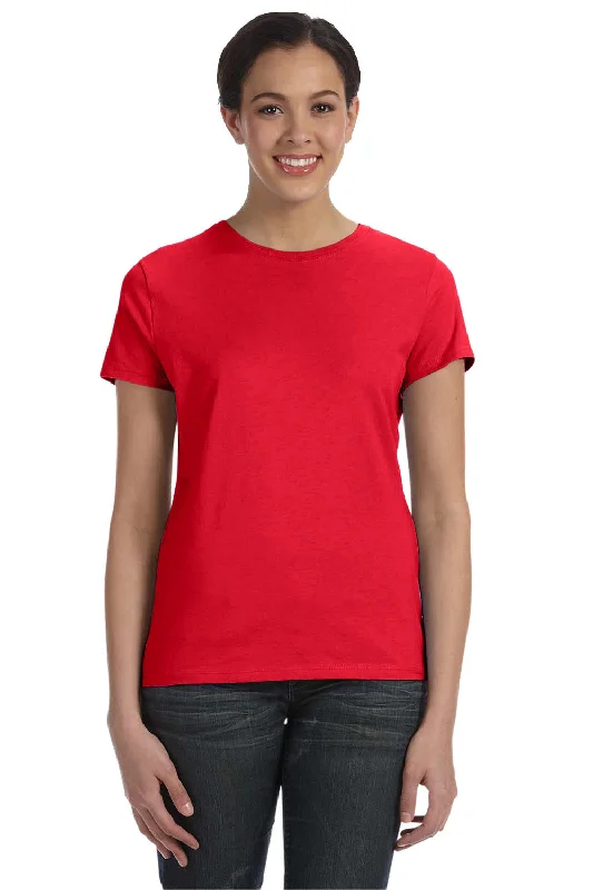 Hanes Womens Nano-T Short Sleeve Crewneck T-Shirt - Athletic Red