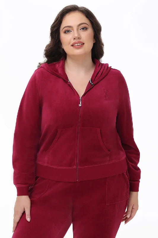 Plus-Size Heritage Cotton Velour Hoodie