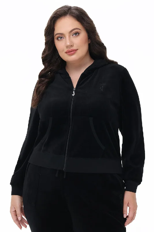 Plus-Size Heritage Cotton Velour Hoodie