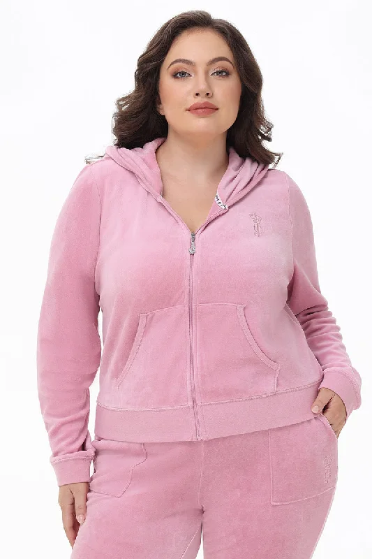 Plus-Size Heritage Cotton Velour Hoodie