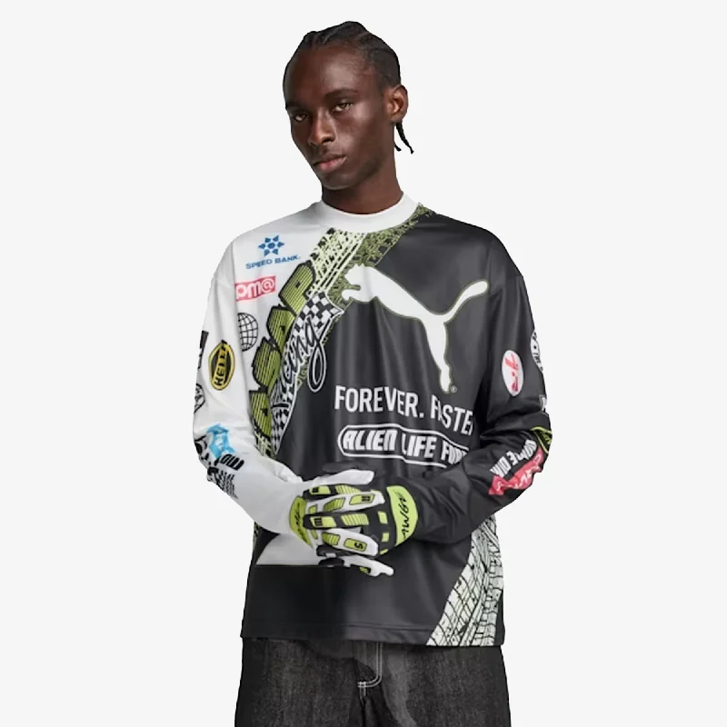 PUMA |X A$AP ROCKY TIRE LONG SLEEVE TEE WITH GLOVES { PUMA WHITE