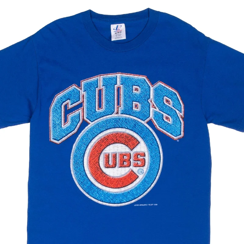 VINTAGE MLB CHICAGO CUBS 1999 BLUE TEE SHIRT MEDIUM