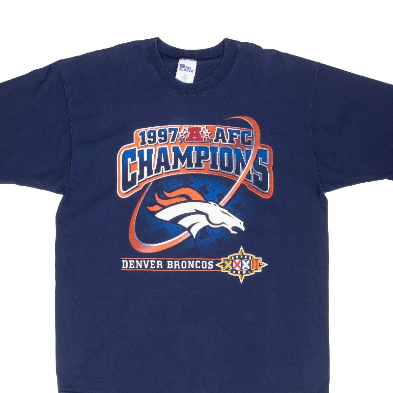 VINTAGE NFL DENVER BRONCOS AFC CHAMPIONS 1997 TEE SHIRT XL MADE IN USA