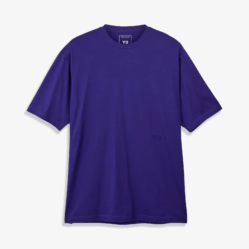 Y-3 | BOXY SHORT SLEEVE TEE { COLLEGIATE PURPLE