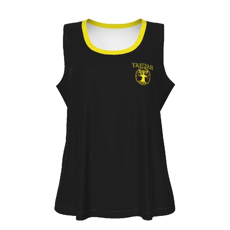 Yahuah-Tree of Life 02-01 Ladies Designer Sleeveless T-shirt